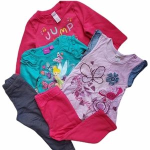 Set of 5 pieces of Tops and Pants for Girls
